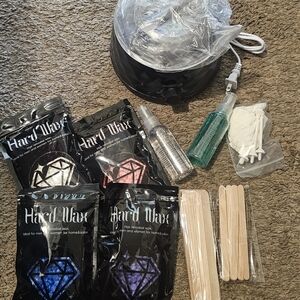 Hair Removal Kit with Black Warmer